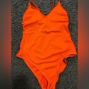 Xhilaration Orange One-Piece Swimsuit